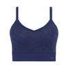 Triumph Sloggi Go Lace Half Top with 00YA Sizes All-Round Cups, Large, (Navy), LL-3L