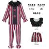 Nightmare Clown Cosplay Costume, Halloween Horror Villain Stage Performance Outfit