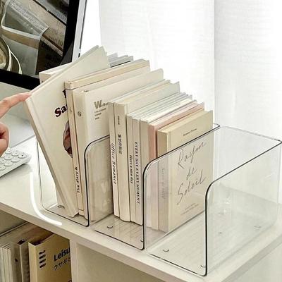 Портативная простая акриловая подставка для книг U-образной формы Свободная комбинация Закладки Прозрачный органайзер для книг Дом Офис