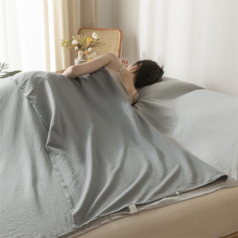 Мягкий портативный спальный мешок для взрослых класса А, легкий спальный мешок из промытого хлопка, грязеотталкивающая простыня для путешествий, отеля