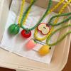 Свежие фрукты Фрукты Подвеска Ожерелье Дофаминовые цвета Ювелирные аксессуары Вечеринка Чокер Женщины Девушки