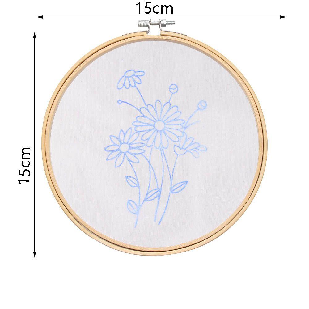 Нить Орнамент Швейные аксессуары Набор для вышивки крестом Пяльцы для вышивания Игла Дырокол Цветочная вышивка
