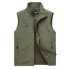 Spring and Autumn Quick Drying Vest Men's Youth Outdoor Cardigan Stand Up Collar Horse Clip Work Vest Coat