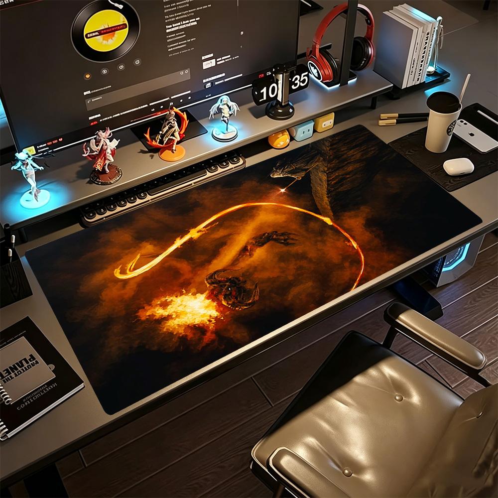 Lord Rings Large Mouse Pad Desk Mouse Pad HD Print Desk Pad Non-Slip Rubber Bottom Office Desk Accessory