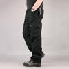 Мужские брюки-карго, повседневные износостойкие брюки с несколькими карманами, мужская свободная верхняя одежда, хлопковые армейские прямые брюки, длинные брюки, мужская одежда