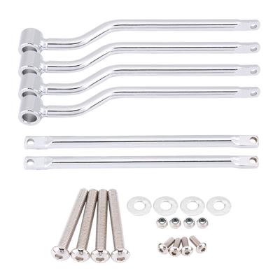 Комплект кронштейнов для седельной сумки мотоцикла для Honda Suzuki Yamaha Kawasaki Silver