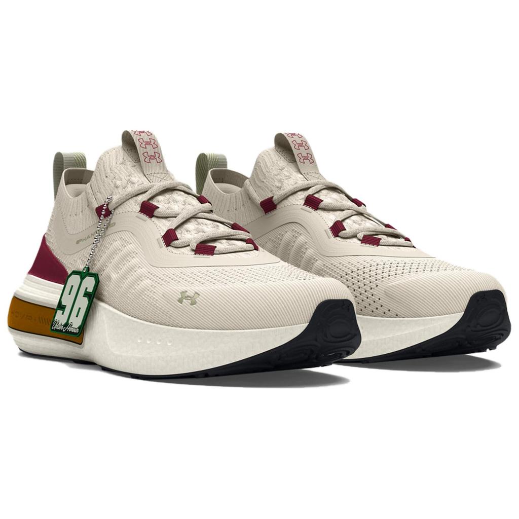 Under Armour Phantom 4 Удобные Универсальные Низкие Кроссовки для Повседневной Носки Мужские Кроссовки Белые 3027883-101