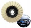 125mm Felt Fan Polishing Disc, 3000rpm, Wool Wheel