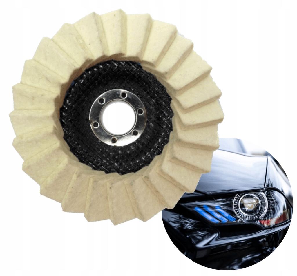 125mm Felt Fan Polishing Disc, 3000rpm, Wool Wheel
