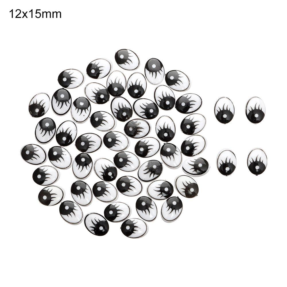 White Stuffed Toys Parts DIY Craft Doll Eyelash Eyes Creative Gift Doll Accessories Dinosaur Eye