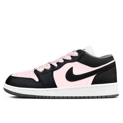 Air Jordan 1 Износостойкие Низкие Винтажные Баскетбольные Кроссовки Женские Клубнично-Розовые 553560-152(Команда153-)