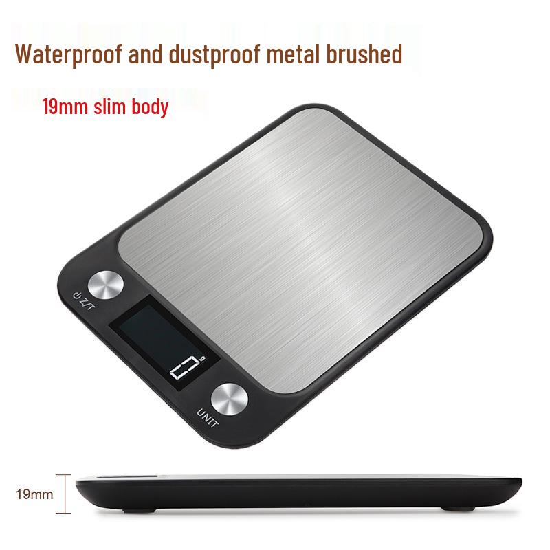 Stainless Steel High Precision Waterproof Kitchen Scale - Electronic Gram Scale for Baking