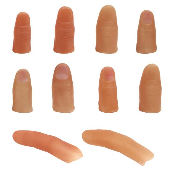 Realistic Fake Thumb Covers Soft Glue Skin-friendly Thumb Caps Prosthetic Fingers for Costume Pranks