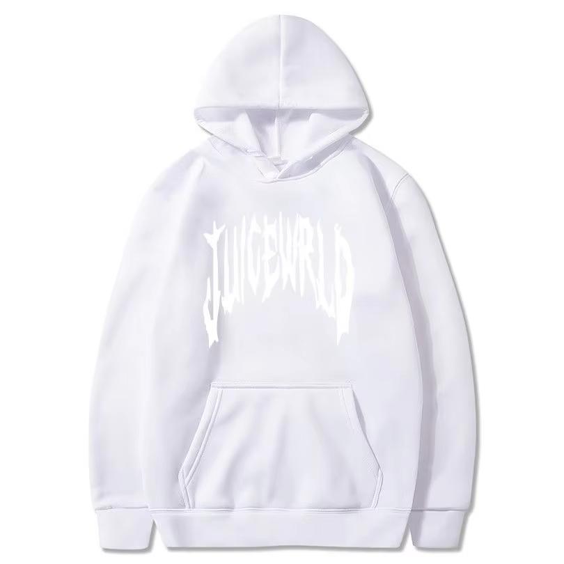 Толстовка с капюшоном с принтом букв Rapper Juice Wrld 999 модная повседневная спортивная одежда Y2k для женщин Толстовка