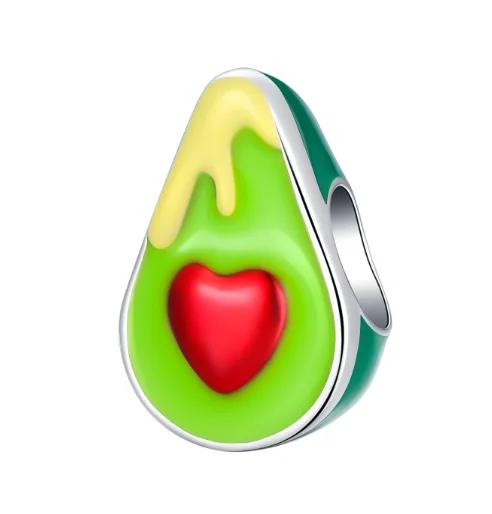 New 925 Silver Charms Watermelon Cherry Earrings Beads Fit Bracelets for Women Necklace DIY Fine Jewerly