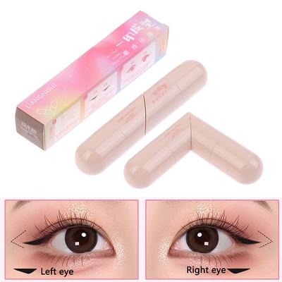 Подводка для глаз Штамп Интегрированная подводка для глаз Точный контур Печать Стойкая подводка для глаз Жидкая ручка Макияж Косметика