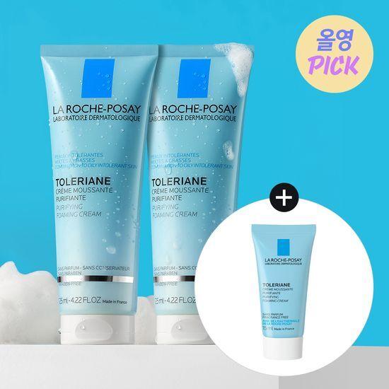 La Roche-Posay Tolerien Пенящееся очищающее средство 125 мл Double Special (+ В комплект входит дополнительно 15 мл пенящегося очищающего средства)