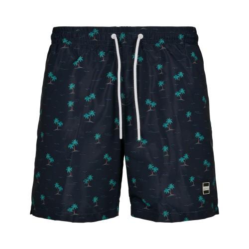 Urban Classics Mens Patterned Swim Shorts