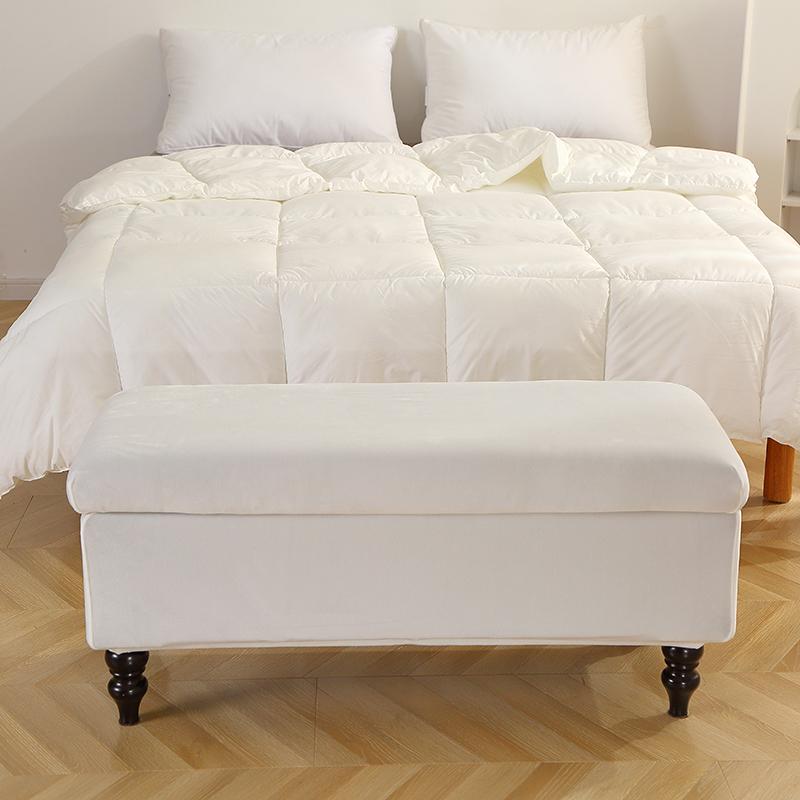 Чехол на пуфик для хранения Растягивающийся чехол на оттоманку Чехол на подставку для ног Мягкий прямоугольный чехол на сиденье пианино Гостиная Спальня 1 шт. Бархат