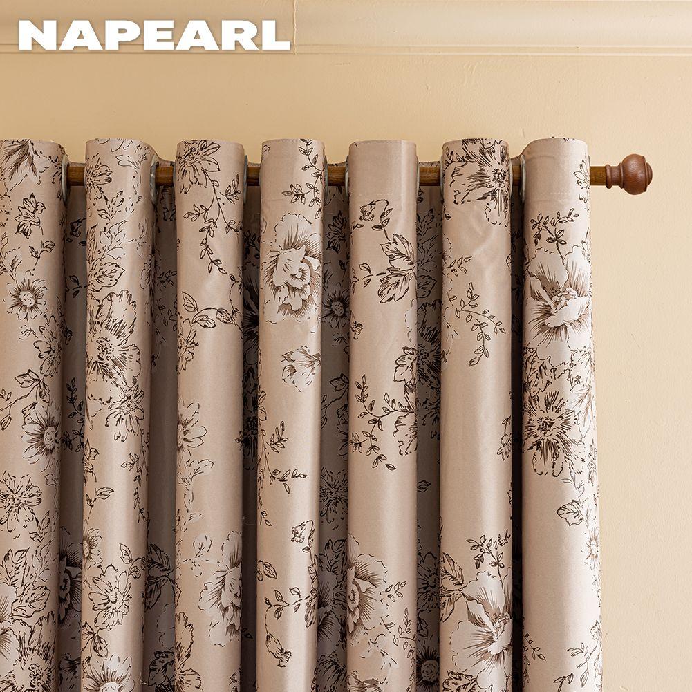 1 шт. NAPEARL Модные ретро шторы блэкаут с принтом 100% затемняющие плотные шторы для спальни, гостиной, балкона, окна для домашнего декора