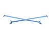 CUSCO Strut Oval Type OS Cross Type for Subaru Impreza WRX STI VAB 6A1 541 AX Bars, Shaft, (Rear)