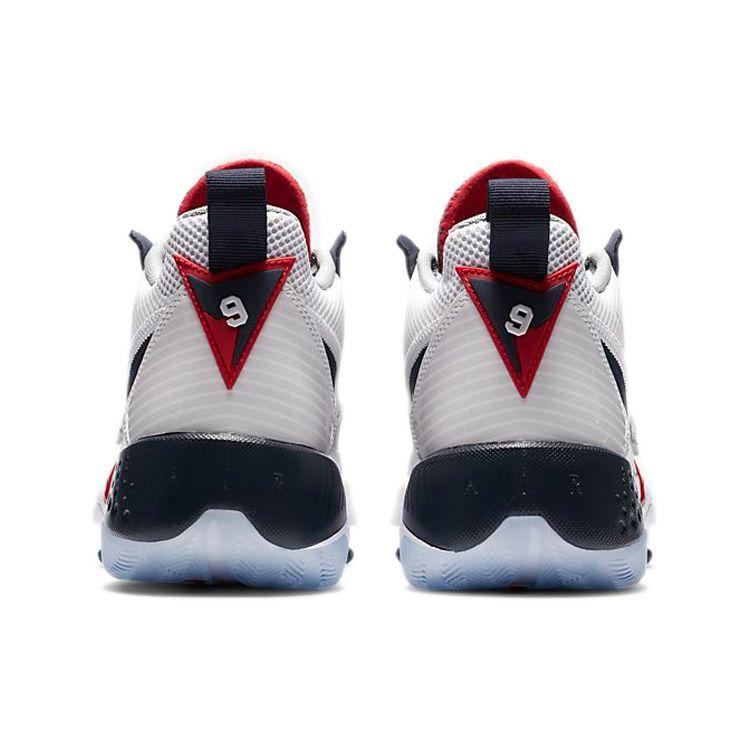 Air Jordan Zoom 92 GS Olympics Детские кроссовки Белый Настоящий-красный Металлик-серебристый CN9138-101