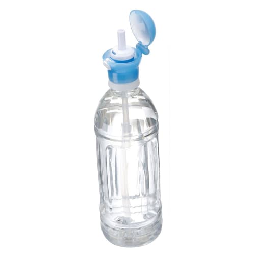Skater Plastic Bottle Straw Cap 350ml 500ml with Mobile Case Blue X White PSHC5S-A