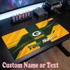 Green Bay Packers Customized Name Text Mouse Pad, Large Desk Mouse Mat Personalized Home Office Present