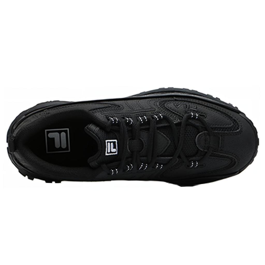 Fila Модные кроссовки из синтетической кожи, удобные спортивные амортизирующие, прочные, с низким верхом, повседневная обувь, женские кроссовки, черные F12W144136FBK