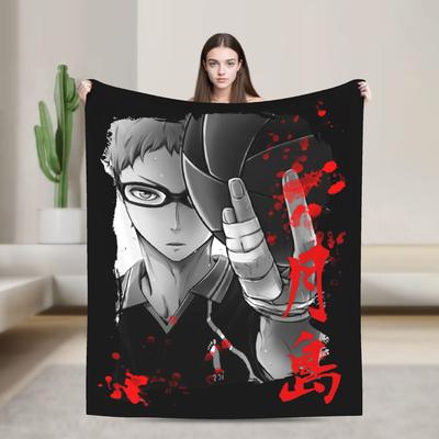 Хайкью Кей Цукишима Флисовое Одеяло с Принтом Волейбол Карасуно Кагеяма Портативное Мягкое Плед для Дивана, Кушетки, Покрывало