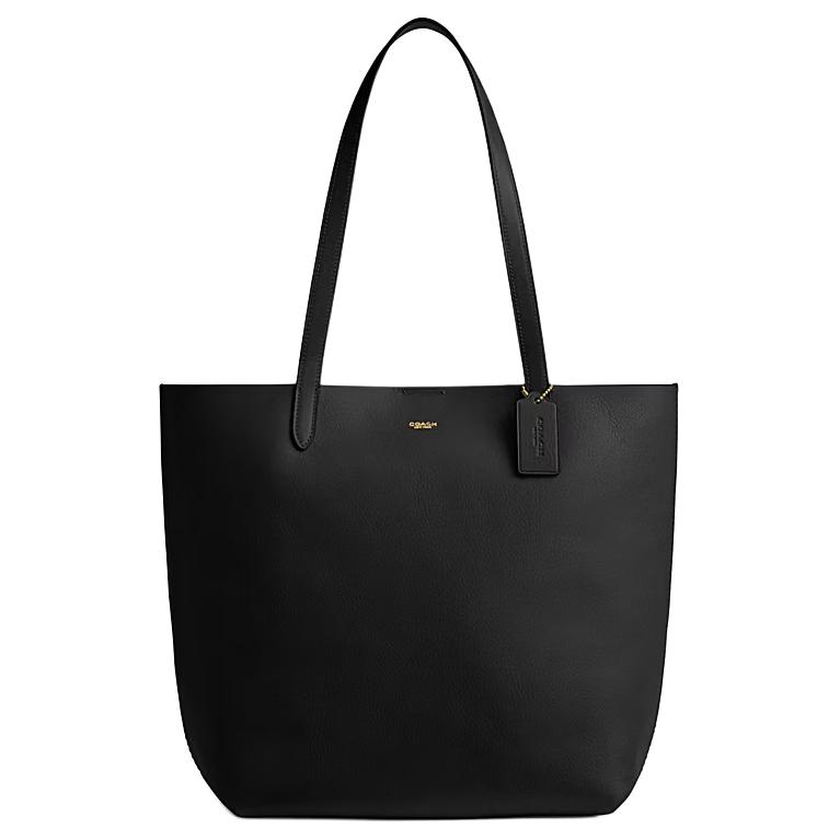 Coach Manhattan 37 Logo Magnetic Closure Tote Bag Women Tote Black CAM02-B4BK