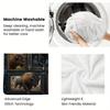 Buffalo Collection 2D Flat Pattern Flannel Blanket, High quality All Seasons, Home Decor, Warmth and Comfort, Perfect for Christmas Gifts.