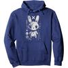 Creepy Cute Goth Bunny Horror Kawaii Rabbit Grunge Aesthetic Pullover Hoodie