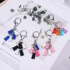Милый Модный Шарм Мармеладный Мишка Разноцветный Брелок Модные Аксессуары Ювелирные Изделия Кольцо для Ключей