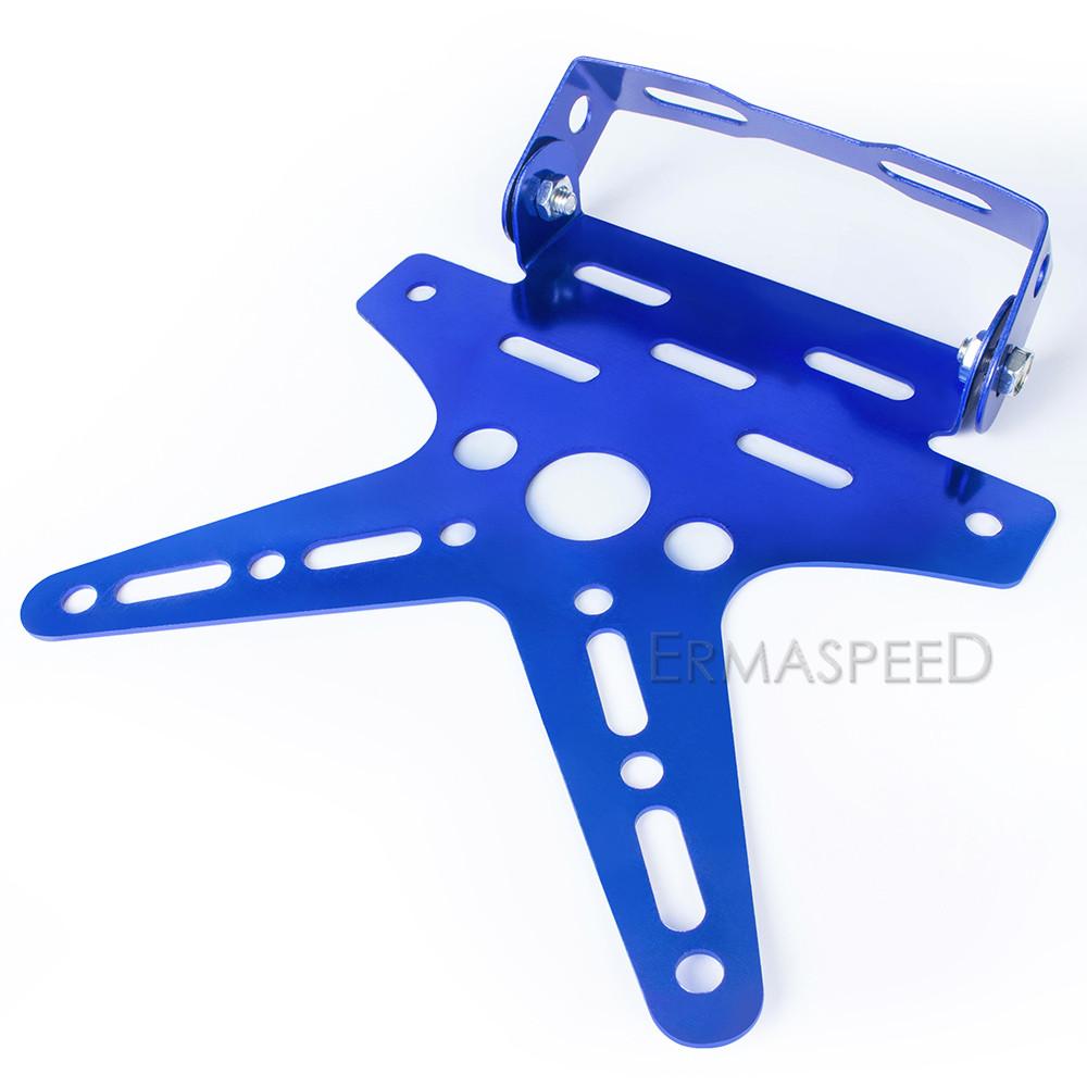 Универсальный держатель номерного знака мотоцикла из алюминиевого сплава, монтажный кронштейн, регулируемая крышка регистрационного номерного знака, мото