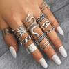 Butterfly Rings For Women Men Lover Couple Ring Set Friendship Engagement Wedding Band Open RingTrend Jewelry