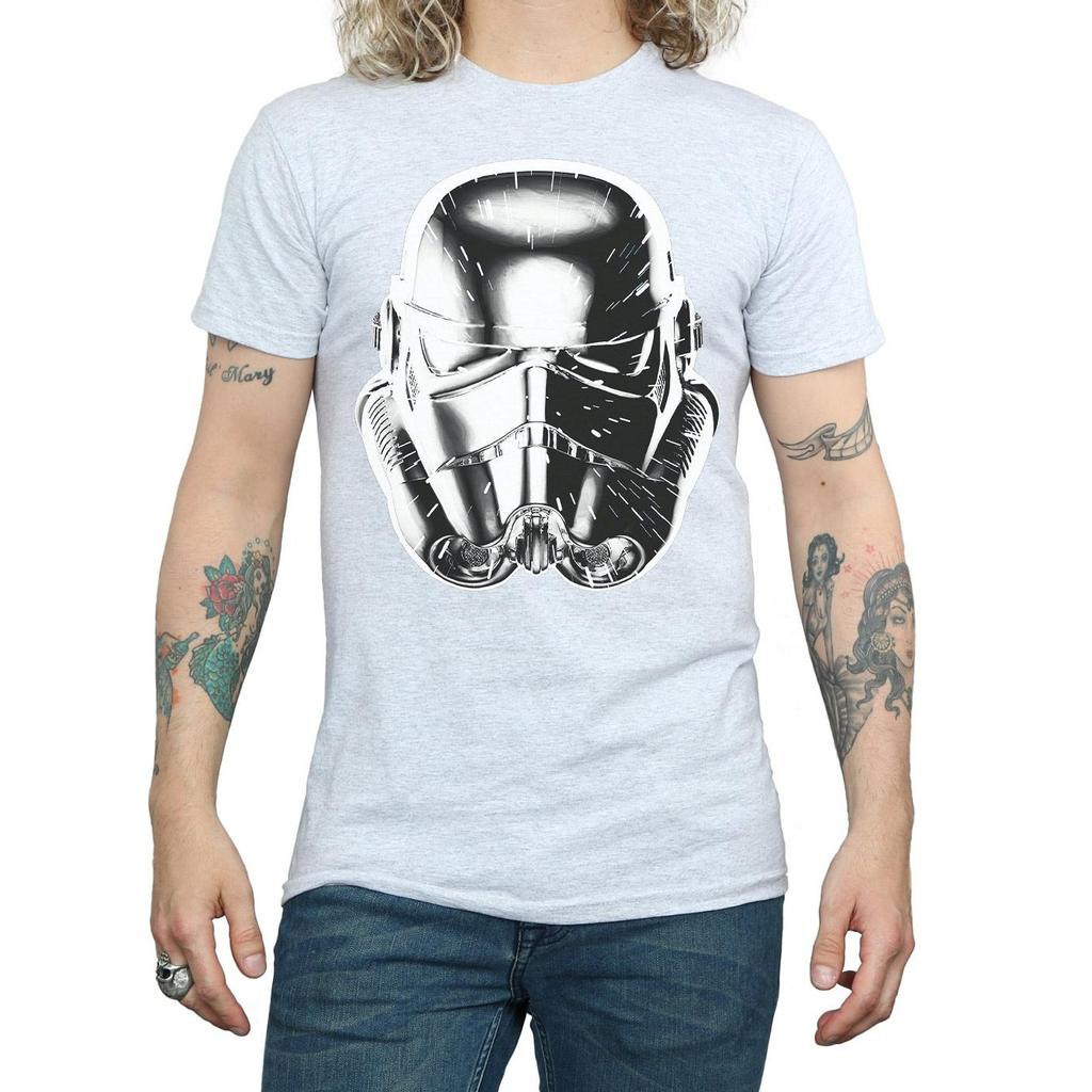 Star Wars Mens Stormtrooper Warp Speed Helmet T-Shirt
