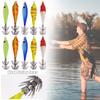 Simulation Jigs Luminous Lead Sinker Wood Shrimp Lures Octopus Bait Weave Squid Hook Fishing Tackle