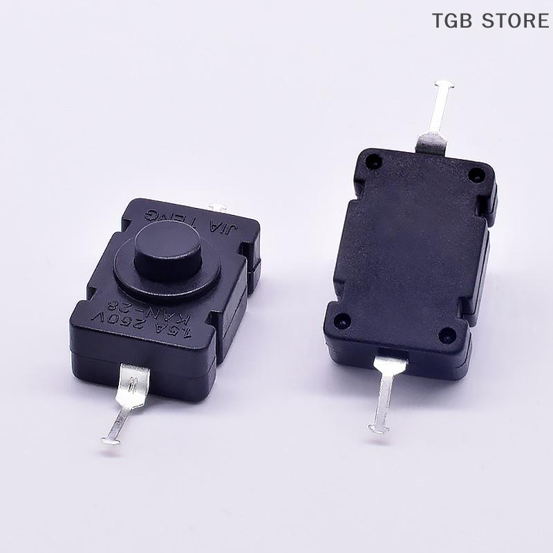 5 шт. 1,5 А 250 В Переключатели для фонариков Самофиксирующиеся SMD KAN-28 Кнопочные переключатели