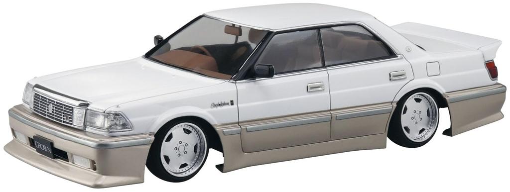 Aoshima Bunka Kyozai The Tuned Car Series Toyota Insurance UZS131 Crown 1989 Пластиковая модель 1/24 №86