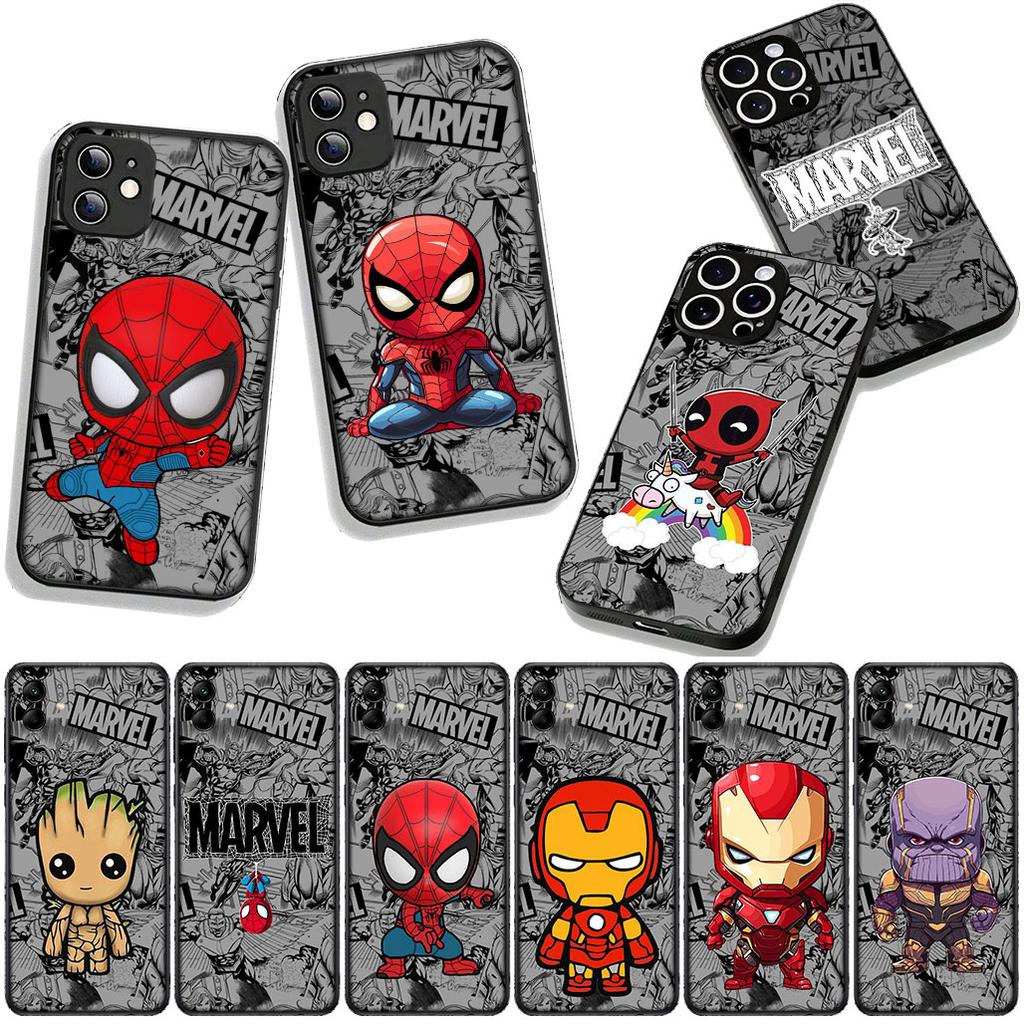 Для Apple iPhone 16 15 14 Plus 13 12 Mini 17 Pro Max + ProMax 16E Air 15+ Чехол для телефона Marvel Человек-паук Человек-паук Чехол
