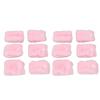12pcs Heatless Coral Fleece Hair Rollers Hair Curlers DIY Curl Hair Styling Tools Pink