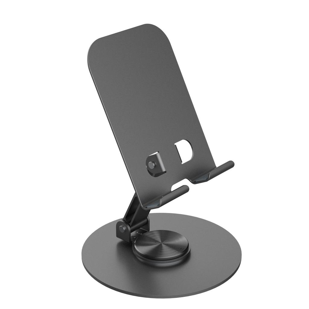 Wood Grain All-Metal Phone & Tablet Stand - Universal Holder for TV Show Watching, Custom Logo