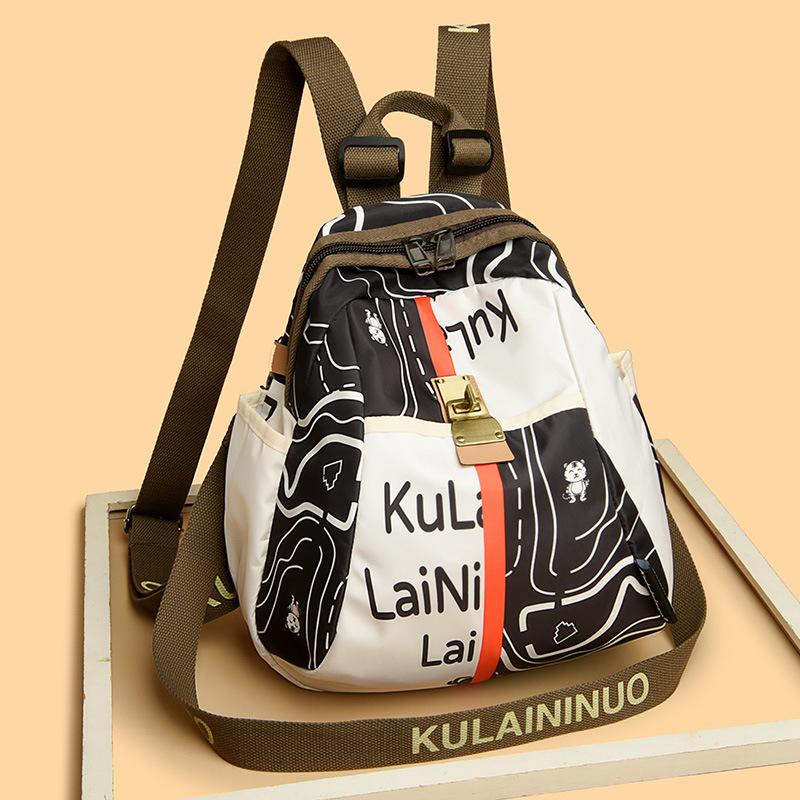 Large Capacity Backpack Fashion Printed Travel Shoulder Bag Casual Ladies Backpack