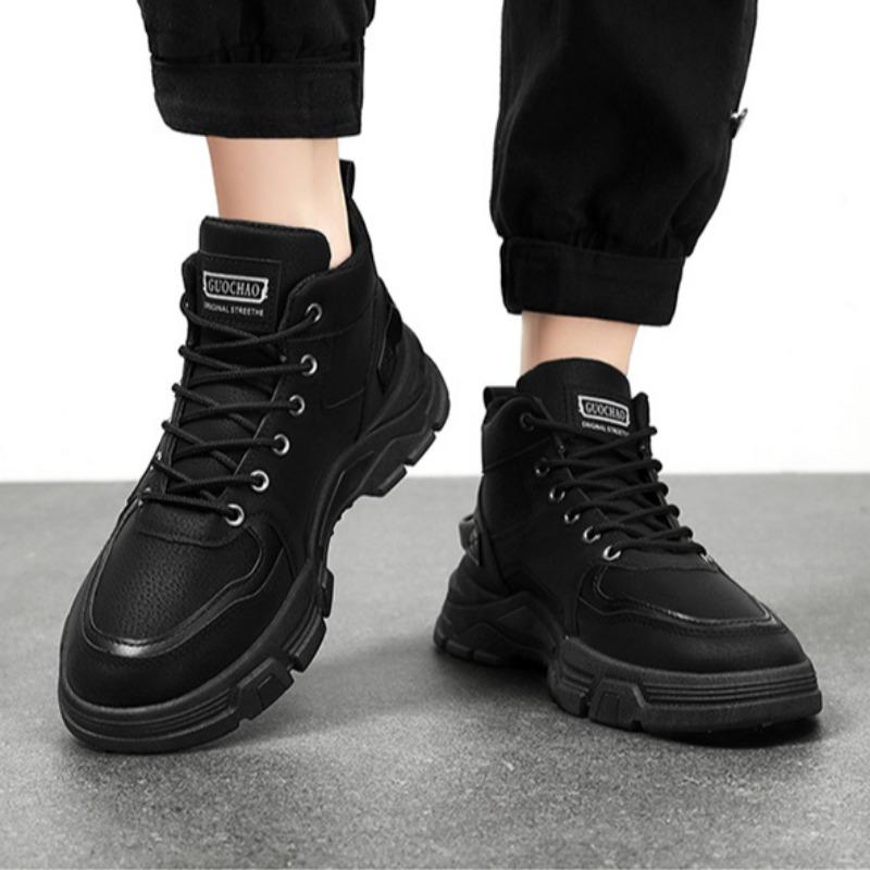 Мужские ботинки 2025 года, дизайнерские повседневные кроссовки на платформе с нескользящей подошвой, износостойкие рабочие защитные ботинки для спорта на открытом воздухе, ботильоны