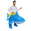 Blue Shark Inflatable Ride-On Costume, Adult