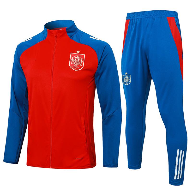 2024 country captain zipper Argentina Portugal Italy Brazil Germany warm-up jersey football jersey