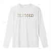 Womens Cool Blessed Leopard Cheetah Print T Shirt Black Large vintage Washed fashion homme Stylish Unisex Comfortable Soft