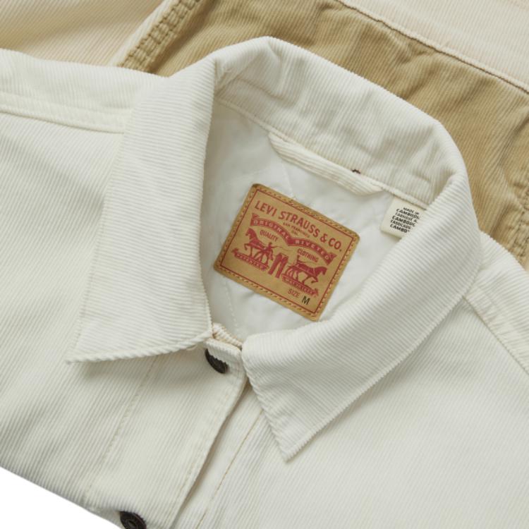 Levis Свободная Классическая Модная Уличная Вельветовая Хлопковая Куртка Женская Куртка Бежевая Хаки A9444-0000