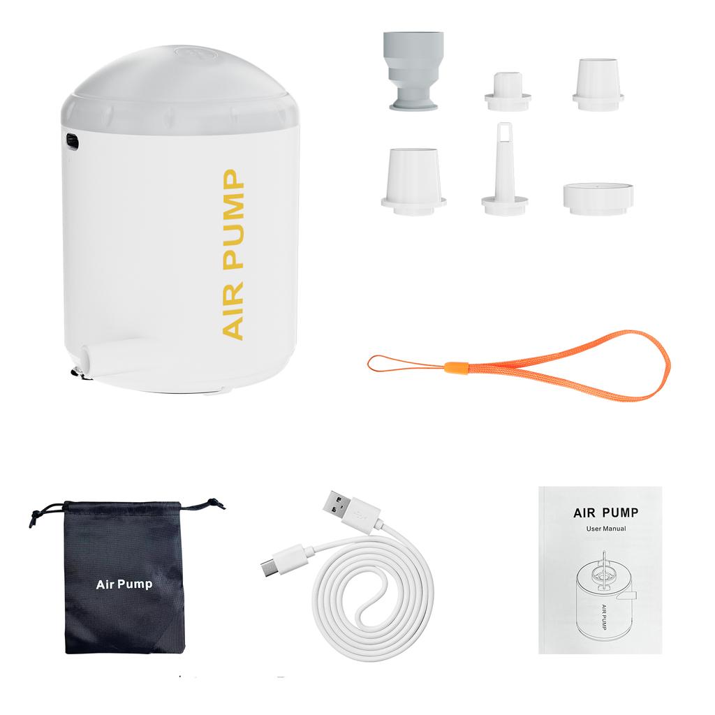 Portable Air Pump Cordless Electric Air Pump Quick Inflate Deflate for Pool Floats Air Mattress